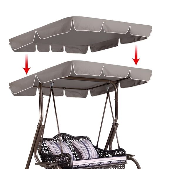 MISSMILE Swing Top Cover Canopy Replacement Garden Outdoor 66x45 75x52 77"x43"