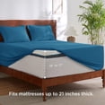 thumbnail image 2 of Juego de sábanas Bedsure GentleSoft Deep Pocket Queen, azul turquesa, 2 of 8