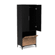 thumbnail image 3 of Closet, Armario, Ropero organizador, 2 puertas y zapatera Negro, 3 of 5