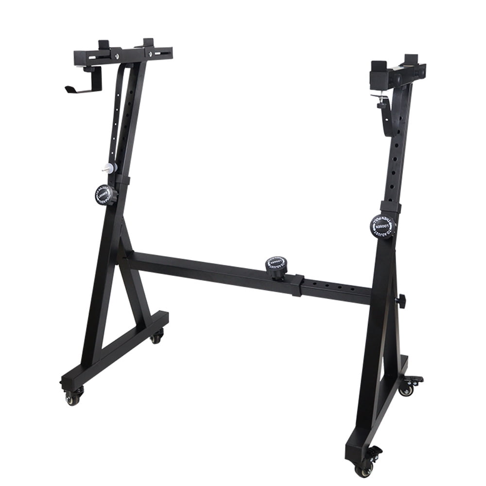 Heavy Duty Folding Keyboard Stand,Sturdy Reinforced Z Design w/ Adjustable Width & Height, Digital Piano Stand, Fits 54-88 Key Electric Pianos & Used for Travel & Storage,250 Pounds Load Capacity
