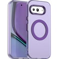 thumbnail image 1 of KOMI Magnetic Case Compatible for Google Pixel 9A Case Wireless Charging,[Compatible with MagSafe] Translucent Matte PC Thin Cover for Google Pixel 9A Phone Cases Clear 2025 Purple, 1 of 5