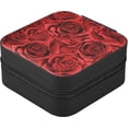 thumbnail image 3 of GZHJMY Valentine's Day Rose Jewelry Box for Teens Girls Women Birthday Christmas Gift, Portable PU Leather Jewelry Storage Box Mini Travel Jewelry Case for Necklace Bracelet Earrings Rings, 3 of 7