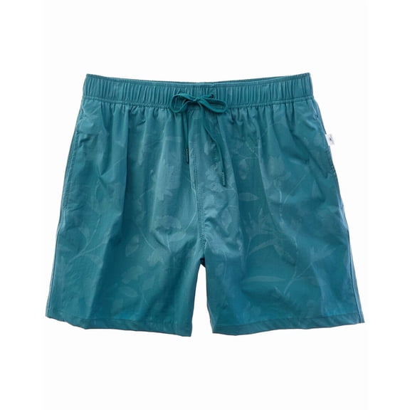 VINTAGE SUMMER mens Embossed Volley Swim Short, m, Blue