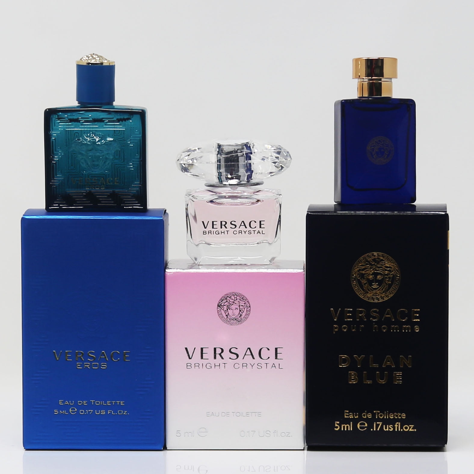 Versace 香水アソートセット5点　新品 Versace Perfume Mini Set for Women, Bright Crystal, Yellow
