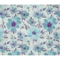 thumbnail image 4 of oneOone Cotton Flex Baby Blue Fabric Leaves & Watercolor Flower Floral Craft Projects Decor Fabric Printed By The Yard 40 Inch Wide, 4 of 4
