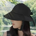 thumbnail image 6 of Baoblaze 58 - 60 cm Fishing Hat Wide Brim Cap for Female Women's Cycle Black, 6 of 8