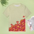 thumbnail image 5 of Paisley Women T-Shirt Classic O Neck T-Shirts Short-Sleeve Trendy Animal Print Design Tshirt Casual Clothing, 5 of 5