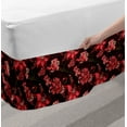 thumbnail image 2 of Romantic Bed Skirt, Paisley Nostalgic Oriental Inspirations Blooming Valentine's Day Love Bouquet, Elastic Bedskirt Dust Ruffle Wrap Around for Bedding Decor, 4 Sizes, Multicolor, by Ambesonne, 2 of 2