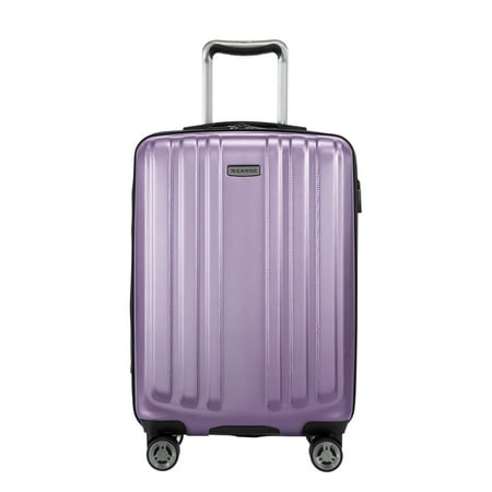 Ricardo Beverly Hills Kentfield Hardside 20" Expandable Carry-on Spinner Luggage, Silver Lilac