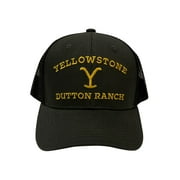 Yellowstone Dutton Ranch Mesh Trucker Hat Black, One Size