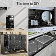 thumbnail image 7 of Marble Wallpaper Granite Diamond black,Self Adhesive Removable Waterproof Countertop Paper for Cabinet Furniture Kitchen (Diamond black,60CM x 500CM), 7 of 7
