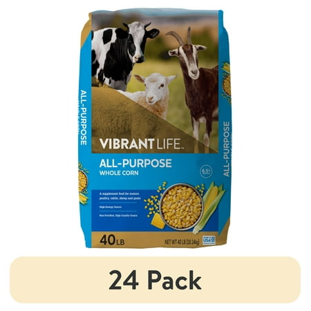 (24 pack) Vibrant Life All-Purpose Whole Corn, 40 lb Bag