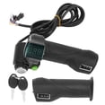 thumbnail image 2 of Electric Bike Throttle Handlebar, Automatically Identified Bike Throttle Grip 12V To 99V ABS  for Replacement, 2 of 7