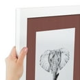 thumbnail image 6 of ArtToFrames 20x28" Matted Picture Frame with 16x24" Single Mat Photo Opening Framed in 1.25" Satin White Frame and 2" Brique Mat (FWM-3966-20x28), 6 of 8