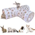 thumbnail image 1 of Bunny Tunnel Rabbit Tunnle Tubes Collapsible 3 Way Rabbit Toy Hideout Small Animal Activity Tunnel Toys For Rabbits Bunny Guinea Pigs Cats Chinchilla, 1 of 5