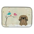 thumbnail image 2 of Carolines Treasures BB2579DDM Christmas Presents Between Friends Pekingnese Black Dish Drying Mat, 2 of 6