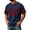 Navy Crew Neck, variant on DORKASM Men Halloween Shirts Short Sleeve Skeleton Comfy Shirts Round Neck Spooky Ghost Graphic Vacation T Shirt Funny Print Fall Winter Lounge Pullover Orange L