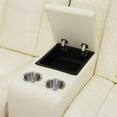 thumbnail image 3 of White Breathing Leather Living Room Recliner Loveseat, 3 of 21