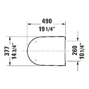 Duravit 0026290000 D-Neo Elongated Toilet Seatquick Release - White