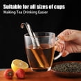 thumbnail image 7 of 2PCS Stainless Steel Tea Diffuser, NOGIS Tea Strainers for Loose Tea, Stainless Steel Tea Strainers for Loose Tea, Loose Leaf Tea Steeper, Long-handle Tea Filters for Tea, Coffee, Seasonings, 7 of 7