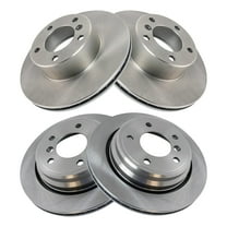 TRQ Front & Rear Brake Rotors Set Fits Select 2001-2003 BMW 525i 1997-2000 528i