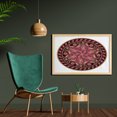 thumbnail image 2 of Mandala Wall Art with Frame, Vintage Mandala Pattern Higher Level of Balance Eternity Concept, Printed Fabric Poster for Bathroom Living Room, 35" x 23", Magenta and Yellow, by Ambesonne, 2 of 2