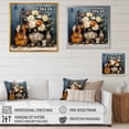 thumbnail image 4 of Designart "Melodies of the Countryside Musical Bliss III" Entertainment Framed Wall Art - Vintage White Music Entryway Framed Wall Art Print, 4 of 6