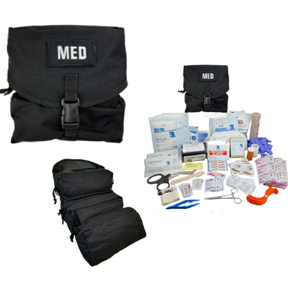 Elite First Responder M3 Medical Bag Inventory Trauma Kit Camp Hunting Survival BLK+