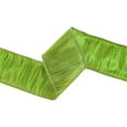 thumbnail image 5 of LaRibbons 2 1/2" Wired Metallic Dupioni Ribbon, Apple Green, 10 Yard Roll, 5 of 5