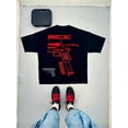 thumbnail image 2 of Camisetas para hombre Y2K Camisas para hombre Harajuku Hip Hop Estampados gráficos Cuello redondo Camisetas de algodón We Trust, 2 of 5