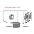 thumbnail image 5 of GlowShift Oil Cooler Sandwich Adapter - 3/4 UNF-16 Thread, 5 of 5