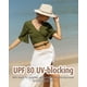 thumbnail image 5 of Gorro de sol FURTALK para mujer, paja, ala ancha, estilo Panama Fedora, color beige, 5 of 7