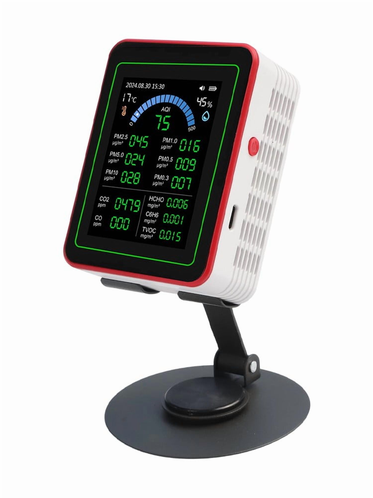 18-In-1 Air Quality Tester Comprehensive Aqi Monitor Indoor Monitoring