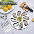 thumbnail image 1 of Linnome Oyster Shucking Clamp And Knife Set Professional Seafood Tools For Shucking Oysters In Home Kitchen, 1 of 9