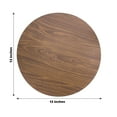thumbnail image 3 of Efavormart 6 Pack Brown 13" Paper Placemats With Walnut Wood Design, Round Disposable Dining Table Mats, 3 of 11