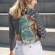 thumbnail image 5 of Disketp Starry Sky Cloud Fox print Canvas Backpack Lightweight Travel Daypack Student Rucksack Laptop Backpack-, 5 of 5