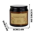 thumbnail image 2 of Foqnuq Soy Wax Scented Candle, Aromatherapy Glass Jar, Relaxing Fragrance, Gift Box Set, 100g, for Home Decor & Self-Care, 2 of 4