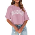 thumbnail image 3 of Soki Womens Tees Clearance Round Neck Graphic Shirts, 3 of 7