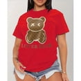 thumbnail image 3 of Playera Blusa Con Impresion De Oso Lover Bear Para Mujer Color Rojo Talla Mediana Marca Emil SaEs, 3 of 4