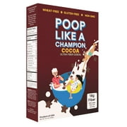 High Fiber Cereal for Breakfast & Snack, Low Calorie, Cocoa, 10.2oz, Poop Like A Champion