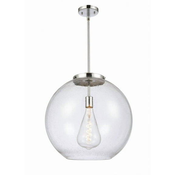 221-1S-PC-G124-18-Innovations Lighting-Athens - 1 Light Pendant In Industrial Style-18.38 Inches Tall and 17.75 Inches Wide-Polished Chrome