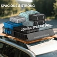 thumbnail image 4 of HOMCOM Universal Roof Rack Basket, 200lbs Steel Roof Rack Cargo Carrier, 4 of 10