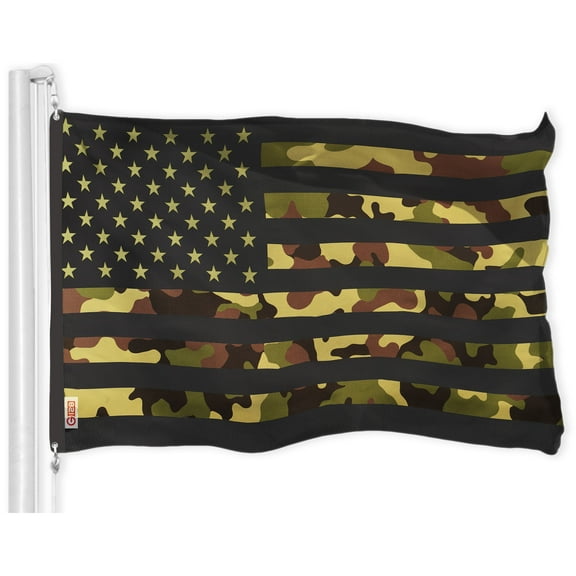 G128 3' x 5' 300D Polyester USA Camouflage Outdoor Flag