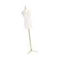 thumbnail image 1 of Mini maniquí modelo muñeca vestido forma decoración casa de muñecas portátil versátil miniatura muñeca ropa soporte con base de metal, 1 of 8