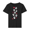 thumbnail image 2 of Hrsba Shirts for Women,Ladies Short Sleeve Crewneck Pullover Print Casual Summer Blouse Tops, 2 of 4
