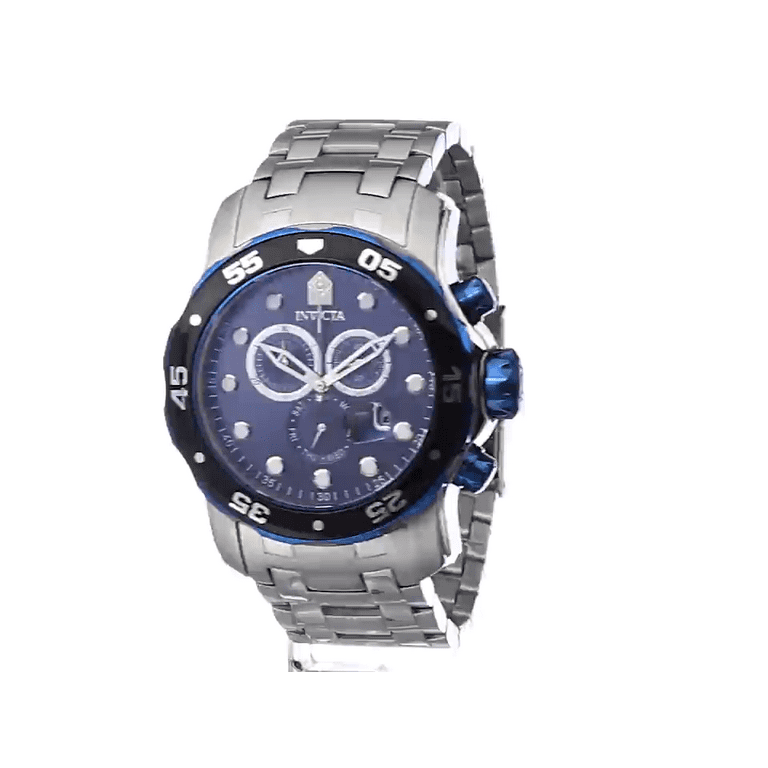 Invicta Men's 80044 Pro Diver Chronograph Blue Dial Stainless