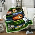 thumbnail image 5 of Soccer Gifts for Boys, Soft Cozy Sherpa Flannel Soccer Ball Throw Blankets for Adults and Kids for Sofa Couch Bed 50 x 60 Inches, Soccer Gifts for Men Boys Girls Soccer Players Lovers, 5 of 6