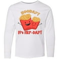 thumbnail image 3 of Inktastic Hooray It's Fry-day with Cute Fries Long Sleeve Youth T-Shirt, 3 of 5