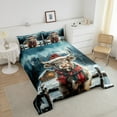 thumbnail image 3 of Highland Cow Bedding Comforter Sets Queen Winter Christmas Bedding Set Adults,Xmas Rustic Farm Animal Comforter Set Farmhouse Cabin Quilt Duvet Bedroom Decor 3 Pcs, 3 of 7