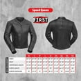 thumbnail image 3 of First Mfg Co - Speed Queen - Women's Motorcycle Biker Riding Black Leather Jacket - Medium - Action Back Grommets Thermal Liner, 3 of 4